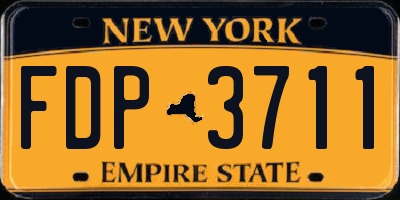 NY license plate FDP3711
