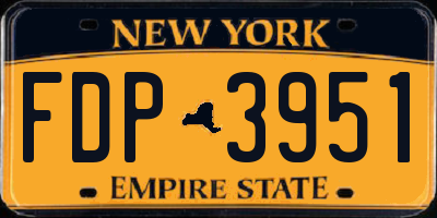 NY license plate FDP3951
