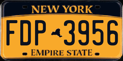 NY license plate FDP3956