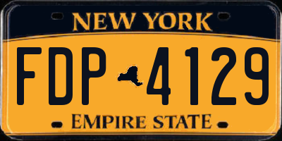 NY license plate FDP4129
