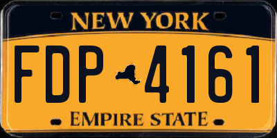 NY license plate FDP4161