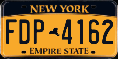 NY license plate FDP4162