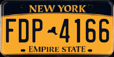 NY license plate FDP4166
