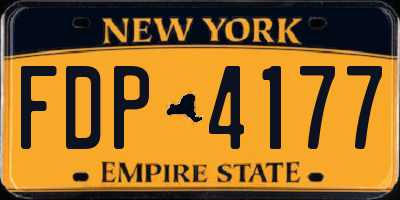 NY license plate FDP4177