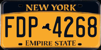 NY license plate FDP4268