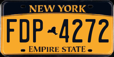 NY license plate FDP4272