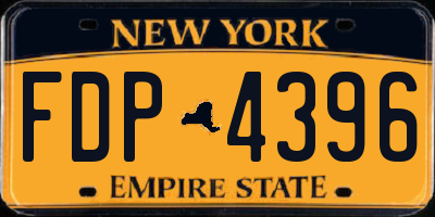 NY license plate FDP4396