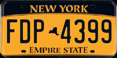 NY license plate FDP4399