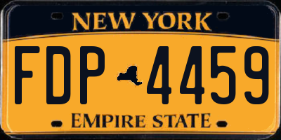 NY license plate FDP4459