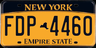 NY license plate FDP4460