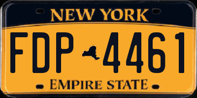 NY license plate FDP4461