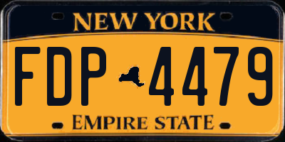 NY license plate FDP4479