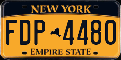 NY license plate FDP4480