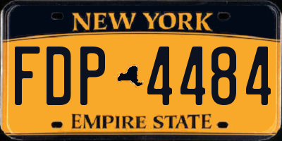 NY license plate FDP4484