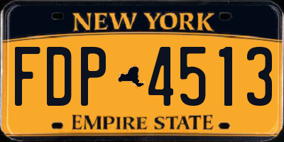 NY license plate FDP4513