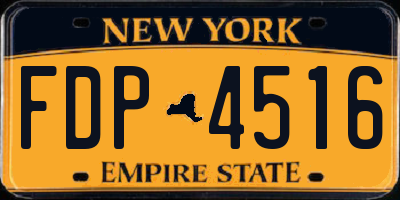 NY license plate FDP4516