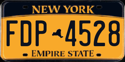NY license plate FDP4528