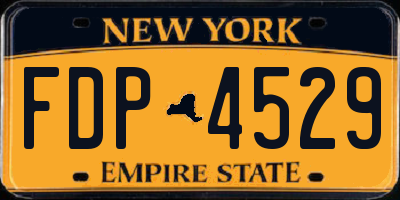 NY license plate FDP4529