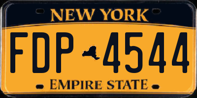 NY license plate FDP4544