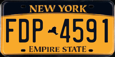NY license plate FDP4591