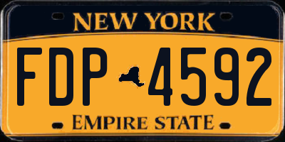 NY license plate FDP4592
