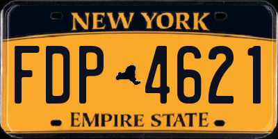 NY license plate FDP4621