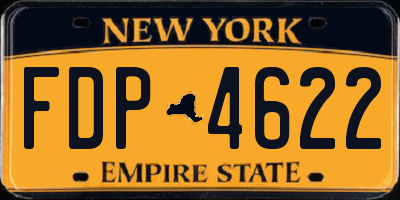 NY license plate FDP4622