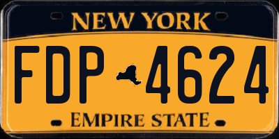 NY license plate FDP4624