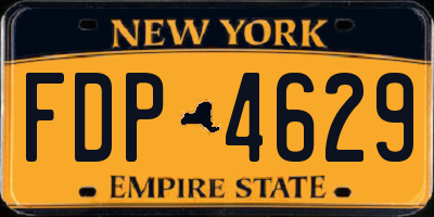 NY license plate FDP4629