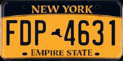 NY license plate FDP4631