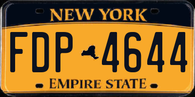 NY license plate FDP4644
