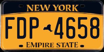 NY license plate FDP4658