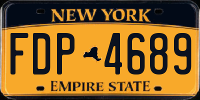 NY license plate FDP4689