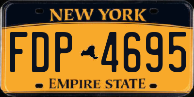 NY license plate FDP4695