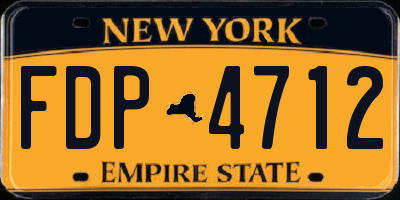 NY license plate FDP4712