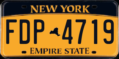 NY license plate FDP4719
