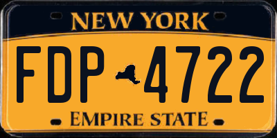 NY license plate FDP4722