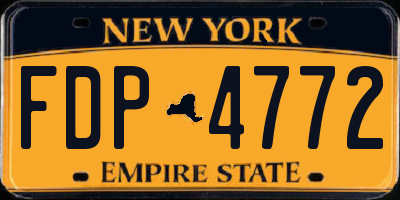 NY license plate FDP4772