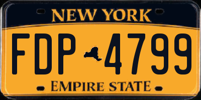 NY license plate FDP4799