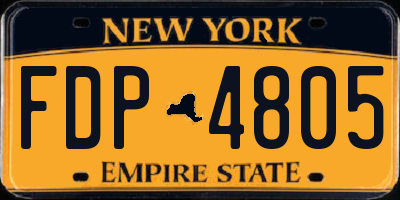 NY license plate FDP4805