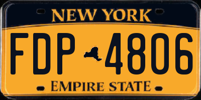 NY license plate FDP4806