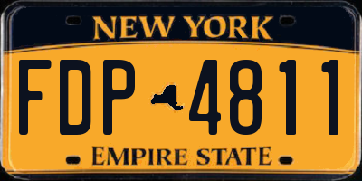 NY license plate FDP4811