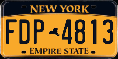 NY license plate FDP4813
