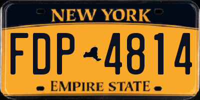 NY license plate FDP4814