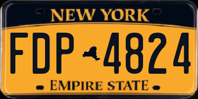 NY license plate FDP4824