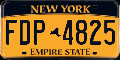 NY license plate FDP4825
