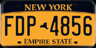 NY license plate FDP4856