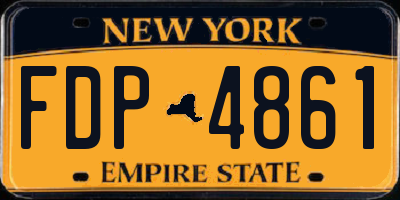 NY license plate FDP4861