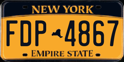 NY license plate FDP4867