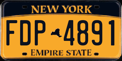NY license plate FDP4891